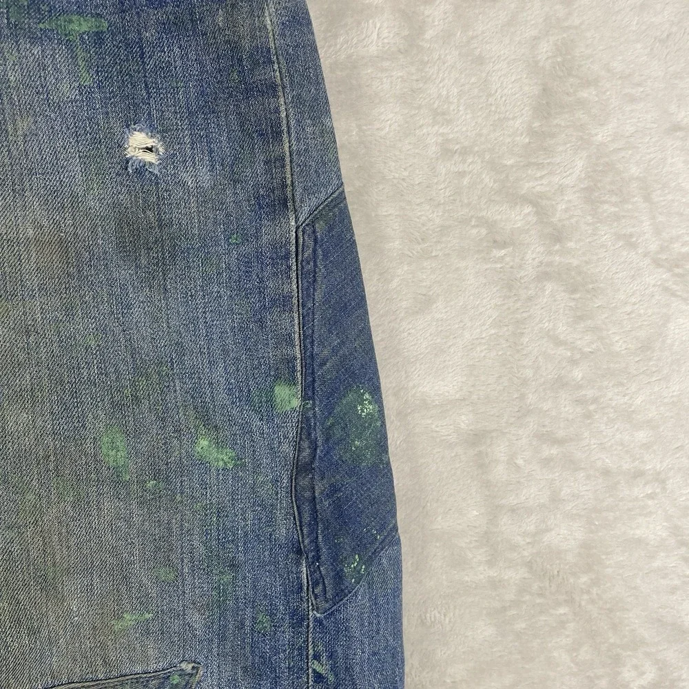 Vintage 50s Penneys Foremost Selvedge Denim Jeans Mens 32x28 Repaired 1950s Hole